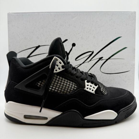 Air Jordan 4 Retro Black/White-Black Men’s Size 10 FQ8138-001 main image 5